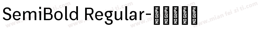 SemiBold Regular字体转换